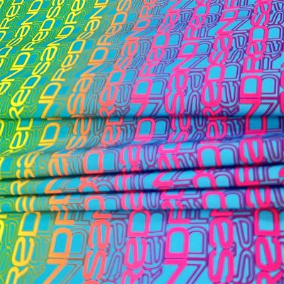 90 Polyester 10 Tejido de spandex Imprimido Cuatro lados de estiramiento de pantalones de playa Tejido