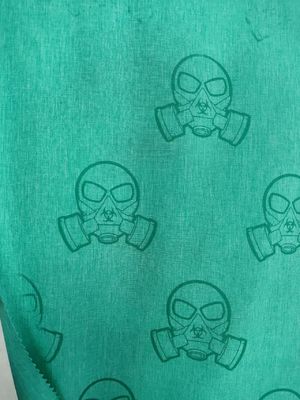 Tejido de piel de durazno de poliéster 100% para pantalones de playa florales expuestos al agua