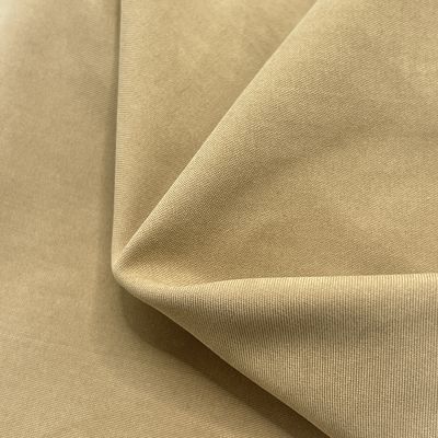85% de poliéster 15% de nylon cepillado Twill Peach Piel pantalones de playa Tejido